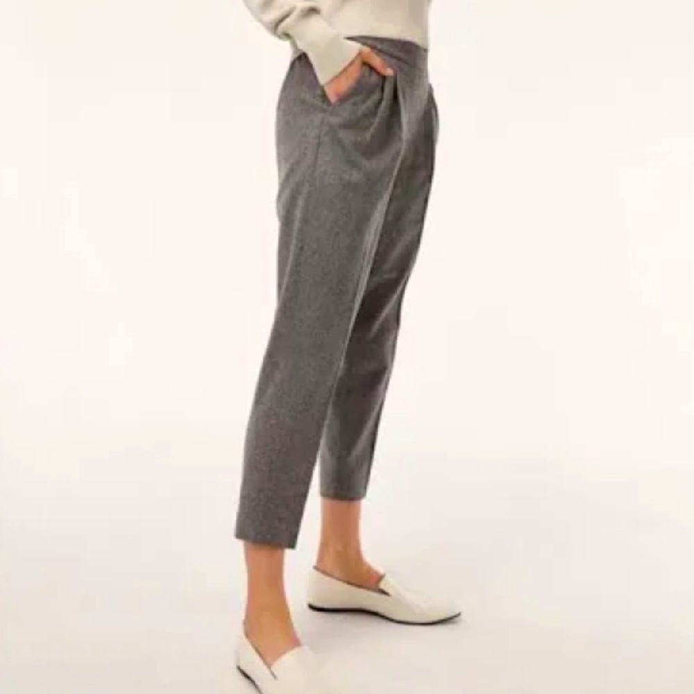 Aritzia Babaton Cohen Tweed Wool Cropped Trouser Pant size XXS